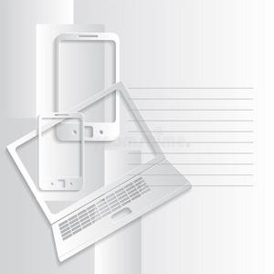 电子产品概念背景电子产品网页横幅设备存储概念.